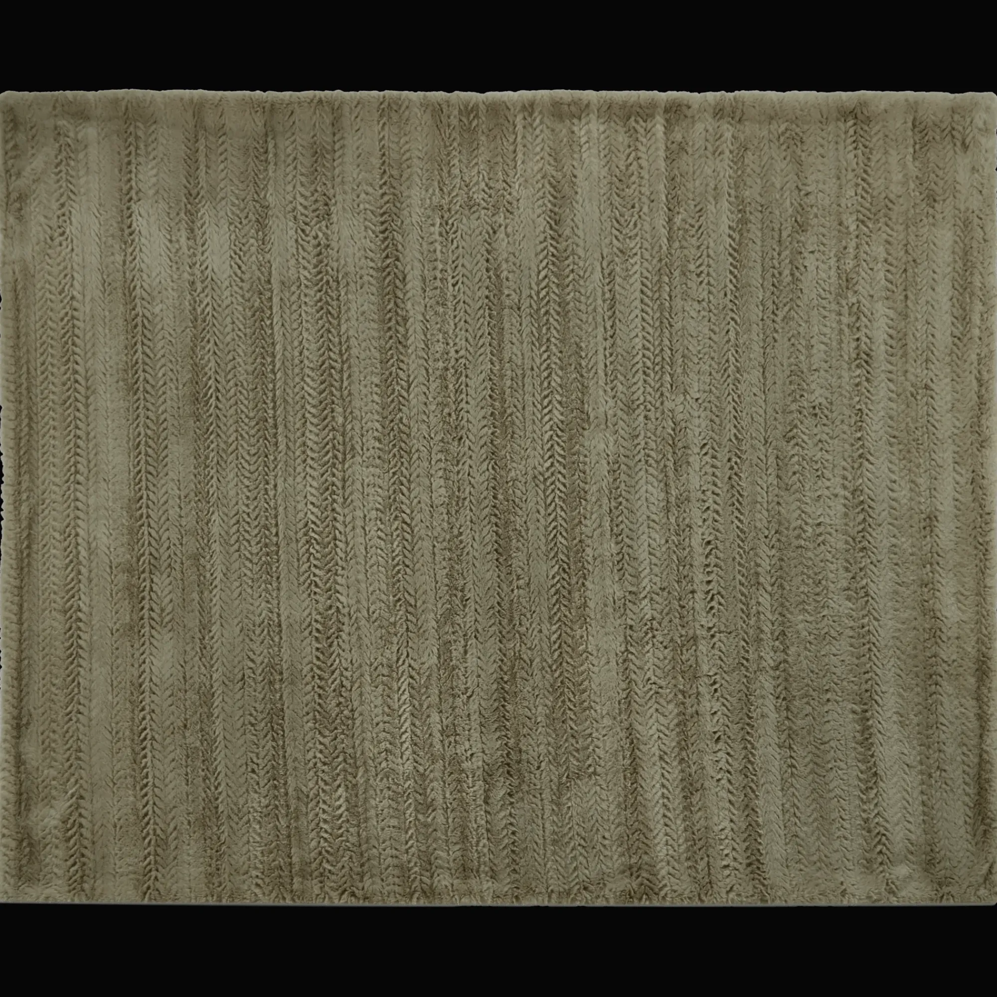 Outlet Bouclair Sage Ellyn Faux Fur Throw