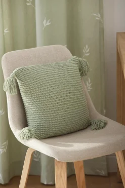 New Bouclair Sage Erna Decorative Pillow with Tassels
