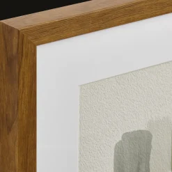 Hot Bouclair Sage Lines Framed Art