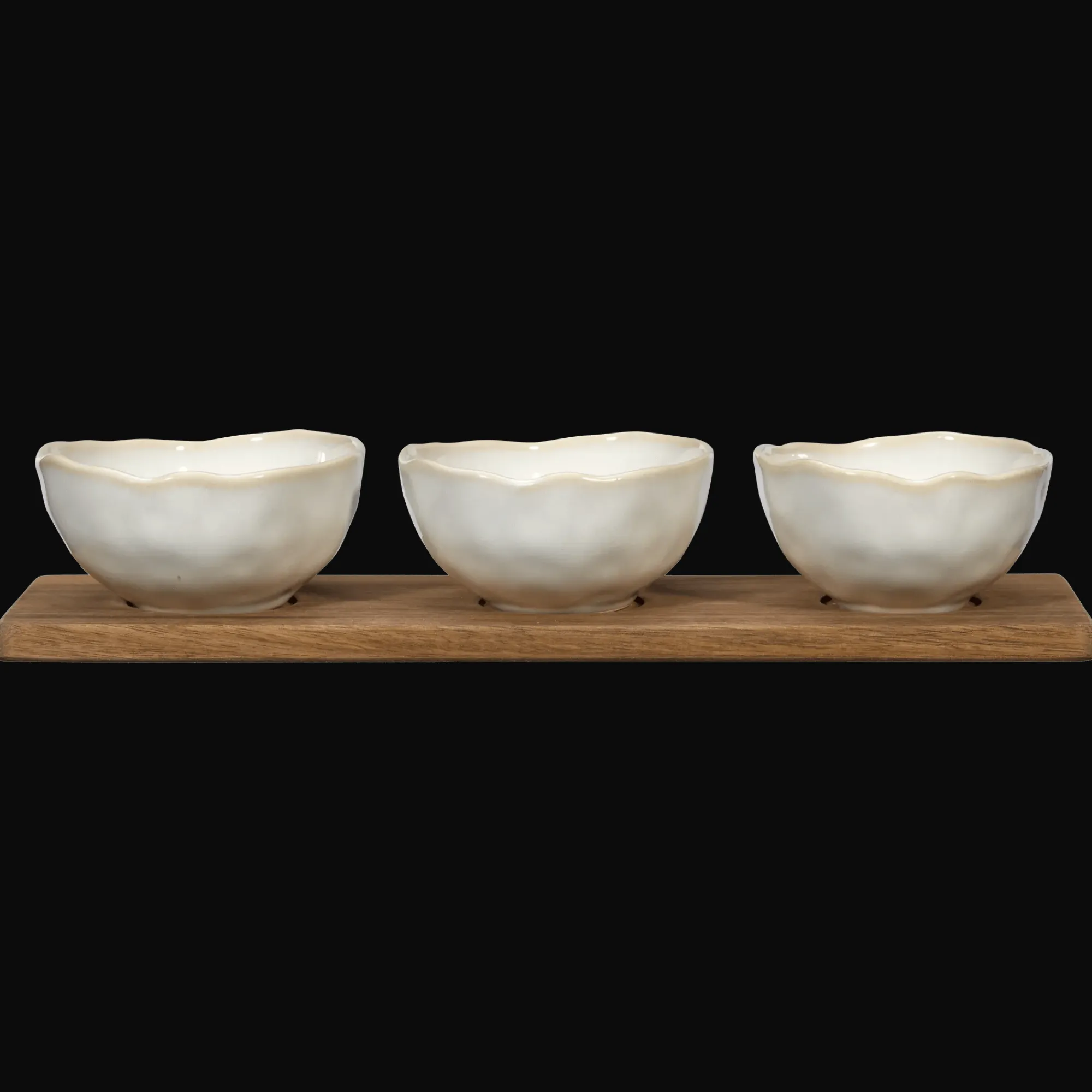 Sale Bouclair Set of 3 Bowls With Tray