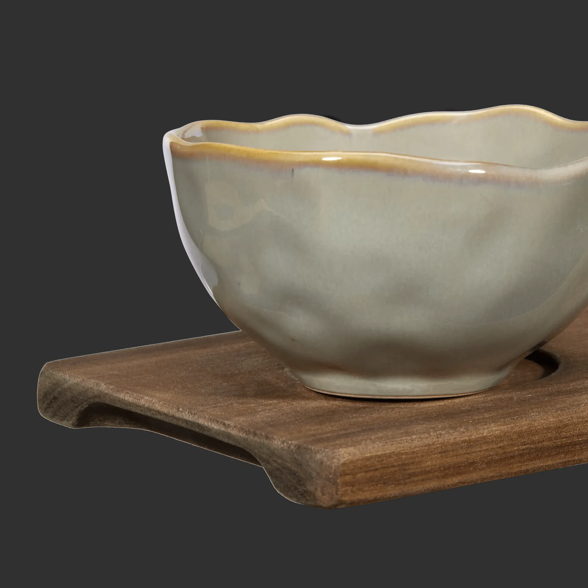 Hot Bouclair Set of 3 Bowls with Tray