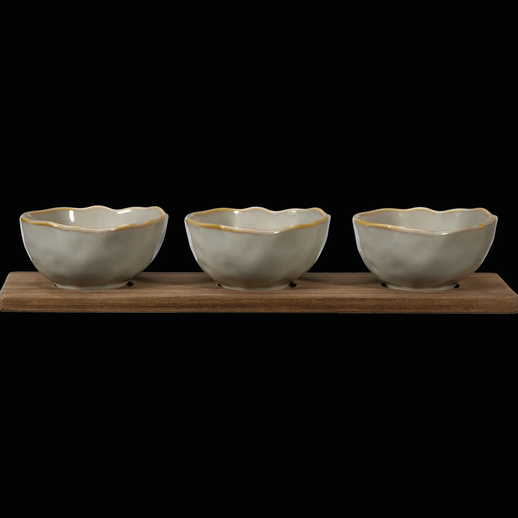 Hot Bouclair Set of 3 Bowls with Tray