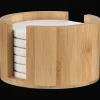 Online Bouclair Set of 6 Coasters in Bamboo Tray