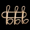 Online Bouclair Set of 3 Rattan Hooks