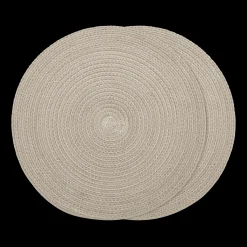 Hot Bouclair Set of 2 Round Placemats