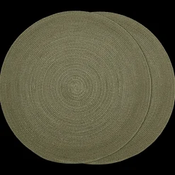 Online Bouclair Set of 2 Round Placemats