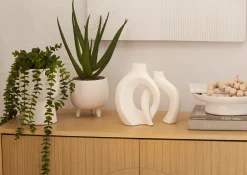 Best Bouclair Set of 2 Speckled Ceramic Table Vase