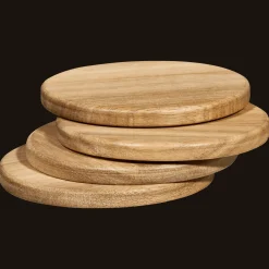 Clearance Bouclair Set of 4 Wood Coasters