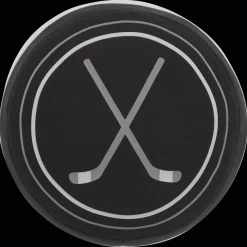 Best Bouclair Shaped Cushion with Hockey Sticks