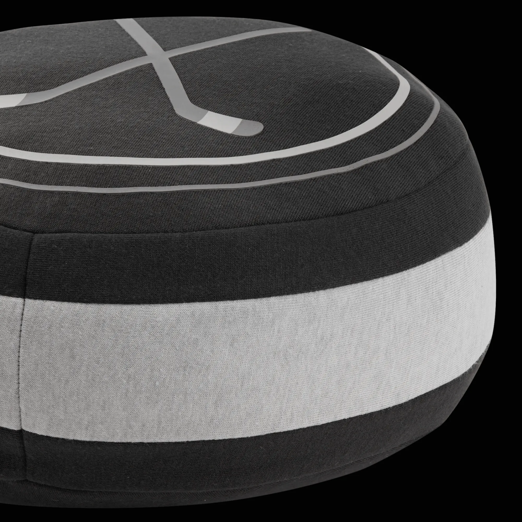 Best Bouclair Shaped Cushion with Hockey Sticks