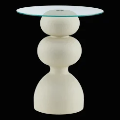 New Bouclair Side Table with Glass Top