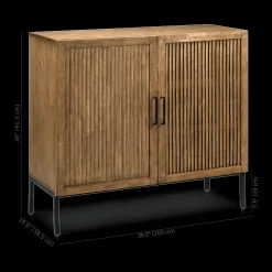 Sale Bouclair Slatted 2-Door Dark Wood Buffet