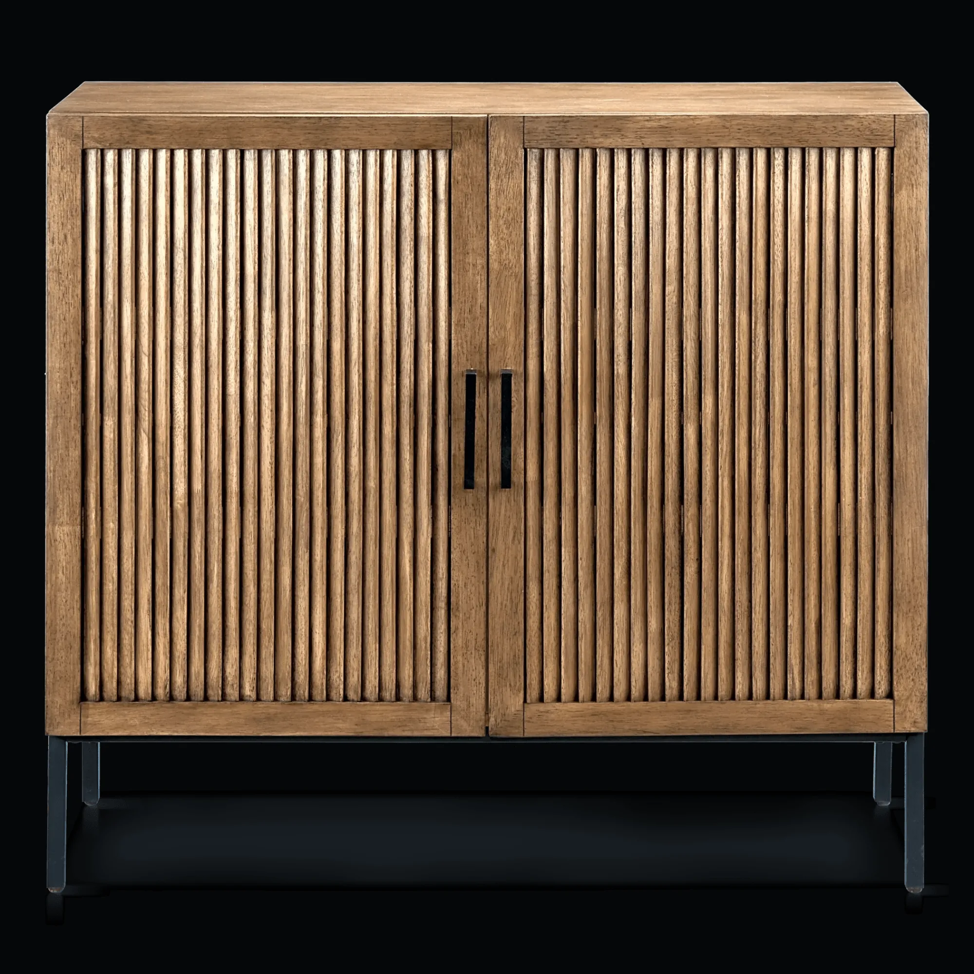 Sale Bouclair Slatted 2-Door Dark Wood Buffet
