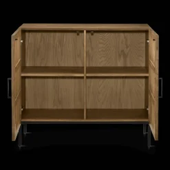 Sale Bouclair Slatted 2-Door Dark Wood Buffet