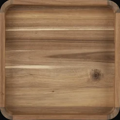 Clearance Bouclair Square Acacia Wood Tray