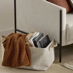 Outlet Bouclair Taha Storage Basket with Handles