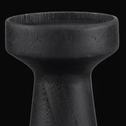 Bouclair Tall Wood Pillar Candle Holder