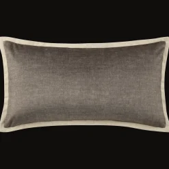 New Bouclair Taupe Beatrice Decorative Lumbar Pillow