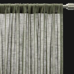 Bouclair Taza Back-Tab/Rod-Pocket Curtain
