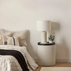 New Bouclair Textured Ceramic Table Lamp