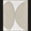 Discount Bouclair Textured Half Ovals Framed Art