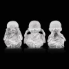 Online Bouclair Three Wise Buddha Cement Statuettes