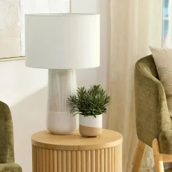 Hot Bouclair 2-Tone Ceramic Table Lamp