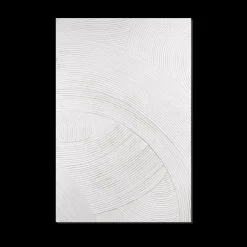 Online Bouclair Tone on Tone Embossed Abstract Oil Painting