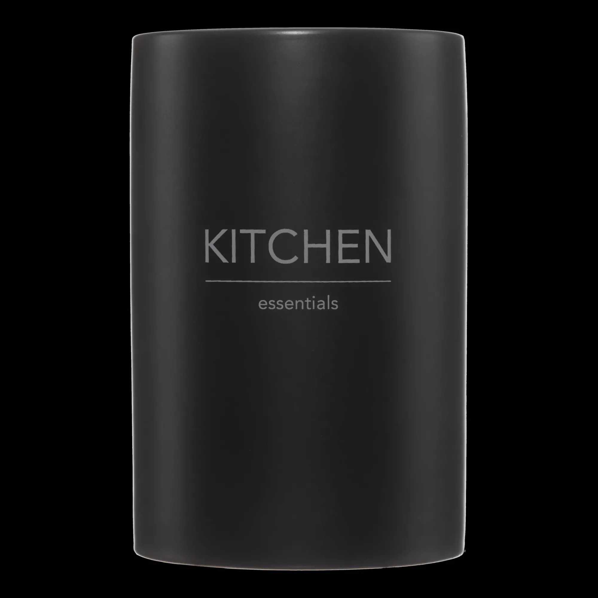Outlet Bouclair Typography Black Utensils Jar