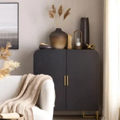 New Bouclair Uneven Black Vase