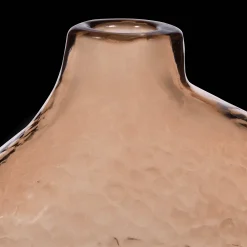 Bouclair Uneven Pink Glass Vase