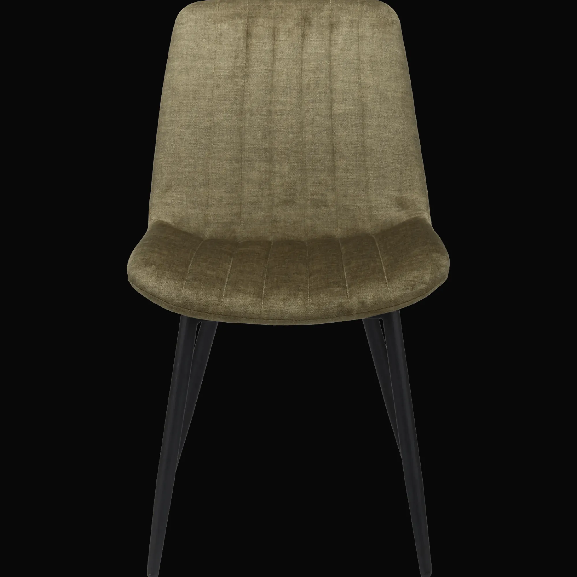 Bouclair Velvet Fabric and Metal Dining Chair