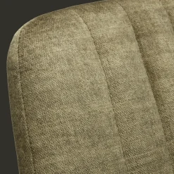 Bouclair Velvet Fabric and Metal Dining Chair