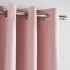 Discount Bouclair Vintage Pink Chambray Blackout Curtain