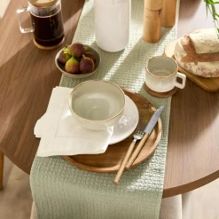Online Bouclair Waffle Table Runner