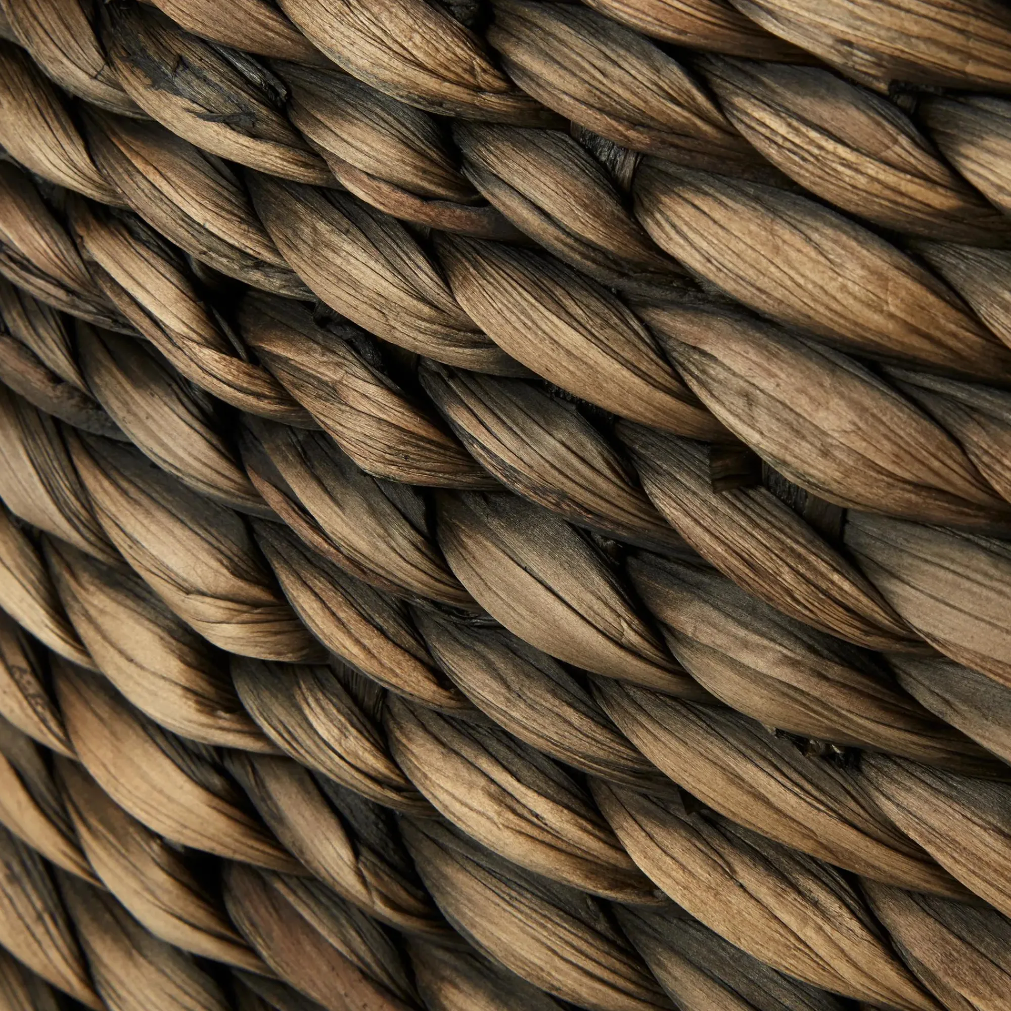 Clearance Bouclair Water Hyacinth Brown Basket