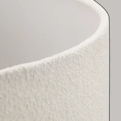 Discount Bouclair White Boucle Lamp Shade