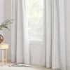New Bouclair White Chita Back Tab Blackout Curtain
