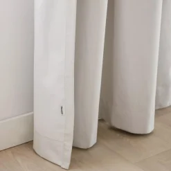 New Bouclair White Chita Back Tab Blackout Curtain