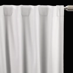 New Bouclair White Chita Back Tab Blackout Curtain