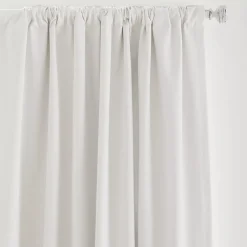 New Bouclair White Chita Back Tab Blackout Curtain
