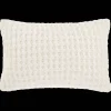 Clearance Bouclair White Cory Chenille Decorative Lumbar Pillow