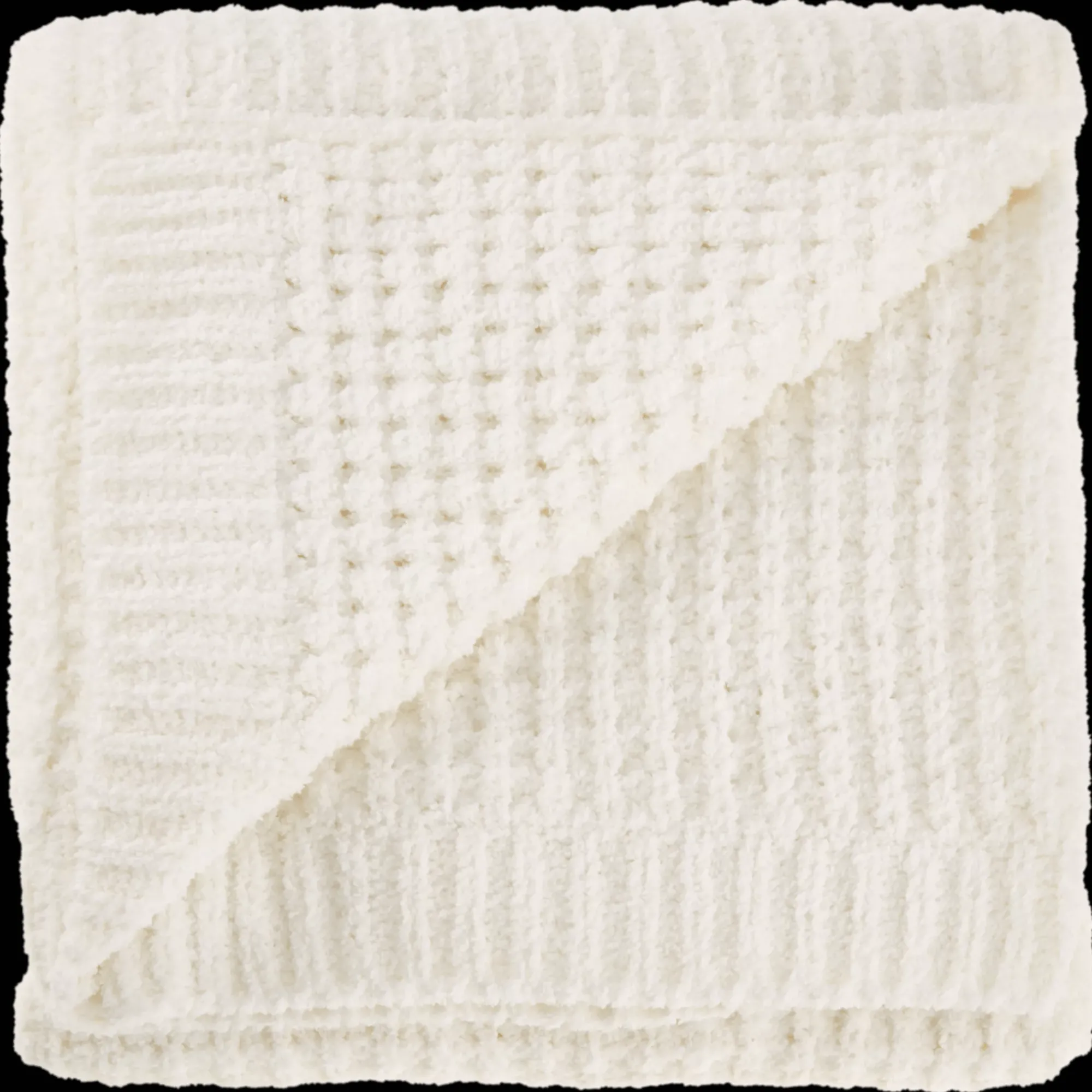Online Bouclair White Cory Chenille Throw
