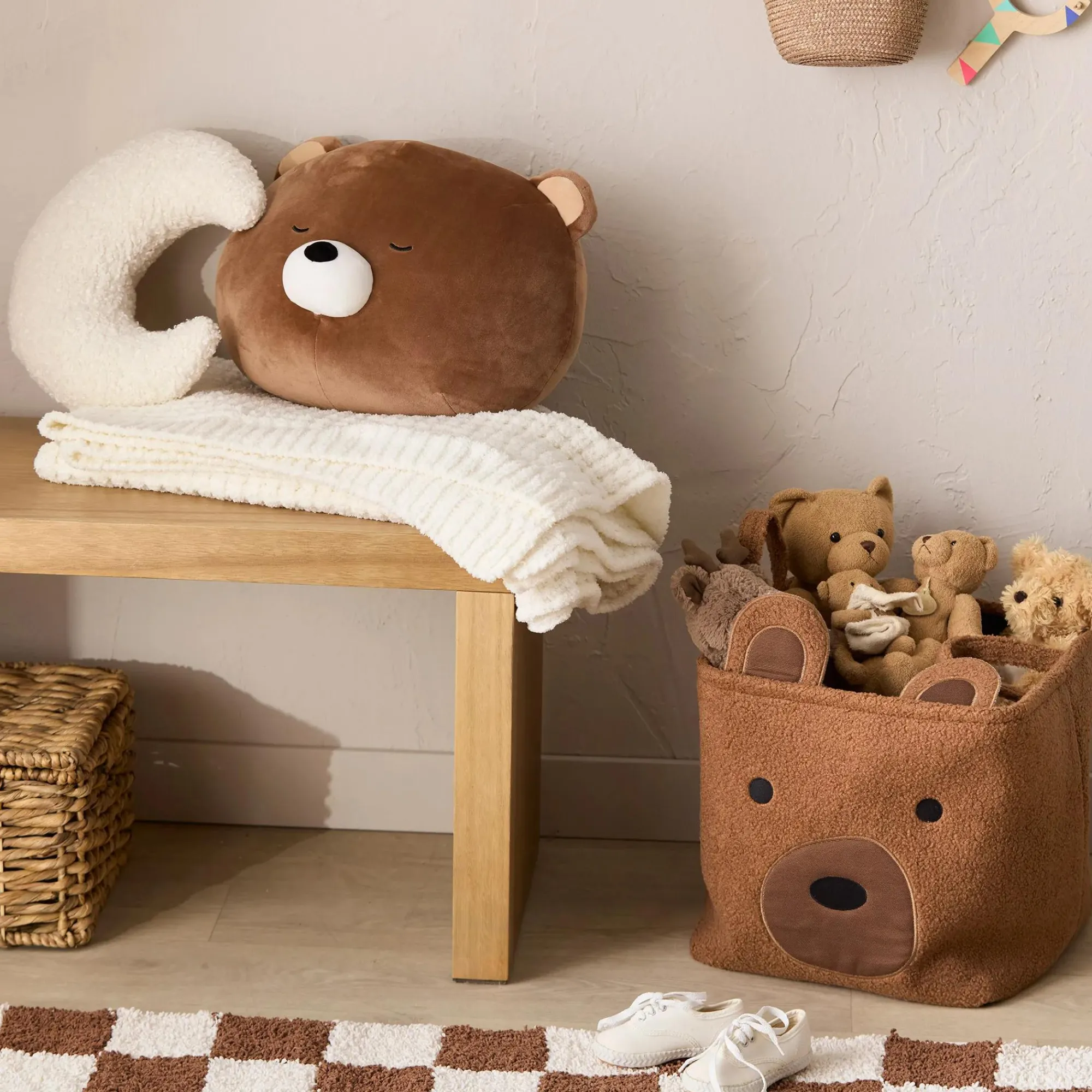 Online Bouclair White Cory Chenille Throw