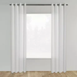 Bouclair White Darja Sheer Curtain