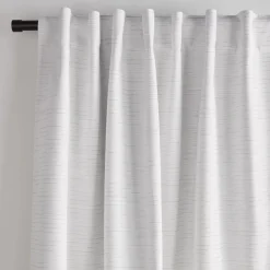 Online Bouclair White Dayni Blackout Back-Tab Curtain