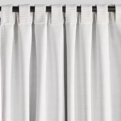 Online Bouclair White Dayni Blackout Back-Tab Curtain