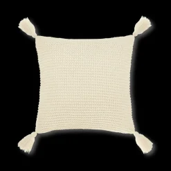 Best Bouclair White Erna Decorative Pillow with Tassels