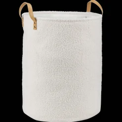 Online Bouclair White Hamper with Boucle