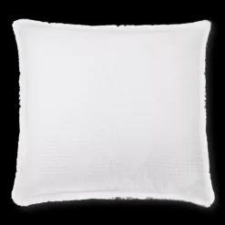 Clearance Bouclair White Kristia Decorative Waffle Pillow